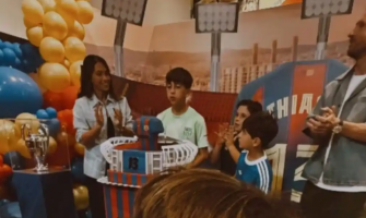 Rød og blå er blevet en del af Messi-familiens DNA