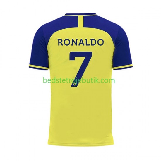 Al-Nassr Ronaldo 7 Mænd Hjemmebane Fodboldtrøje 2022-2023 Kortærmet