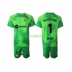 FC Barcelona Ter Stegen 1 Målmand Børn Hjemmebane Fodboldtrøje 2022-2023 Kortærmet