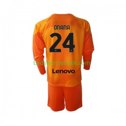 Inter Milan Andre Onana 24 Målmand Børn 4. Valg Fodboldtrøje 2022-2023 Langærmet