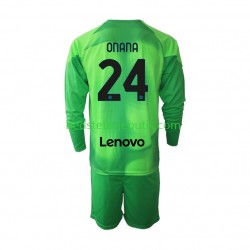Inter Milan Andre Onana 24 Målmand Børn 3. Valg Fodboldtrøje 2022-2023 Langærmet
