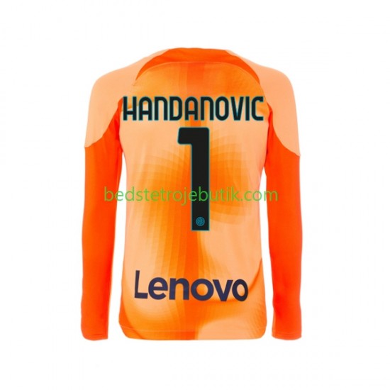 Inter Milan Samir Handanovic 1 Målmand Mænd 4. Valg Fodboldtrøje 2022-2023 Langærmet