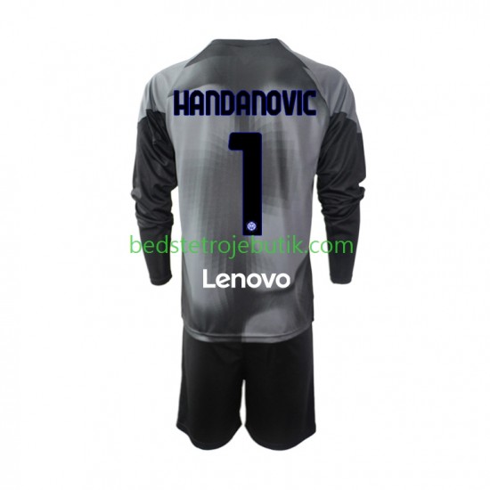 Inter Milan Samir Handanovic 1 Målmand Børn Hjemmebane Fodboldtrøje 2022-2023 Langærmet