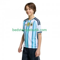 Argentina Børn Hjemmebane Fodboldtrøje World Cup 2026 Kortærmet