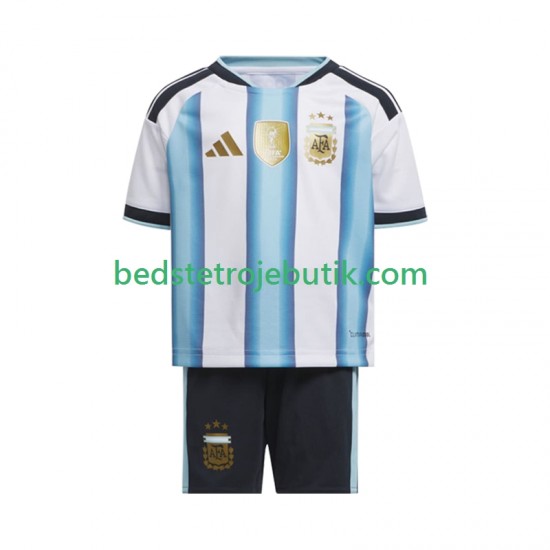 Argentina Børn Hjemmebane Fodboldtrøje World Cup 2026 Kortærmet