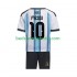 Argentina Lionel Messi 10 Børn Hjemmebane Fodboldtrøje World Cup 2026 Kortærmet