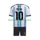Argentina Lionel Messi 10 Børn Hjemmebane Fodboldtrøje World Cup 2026 Kortærmet