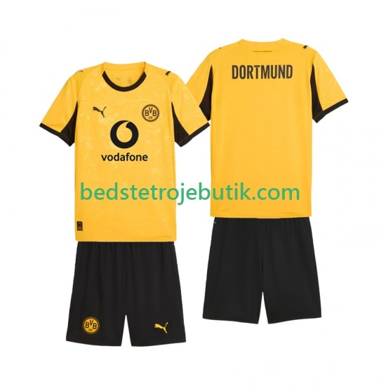 Borussia Dortmund Cup Børn Hjemmebane Fodboldtrøje 2025-2026 Kortærmet