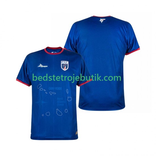 Cape Verde Mænd Hjemmebane Fodboldtrøje 2024-2025 Kortærmet