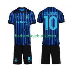 Inter Milan Lautaro Martinez 10 Børn Hjemmebane Fodboldtrøje 2025-2026 Kortærmet