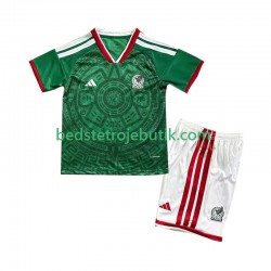 Mexico Børn Hjemmebane Fodboldtrøje World Cup 2026 Kortærmet