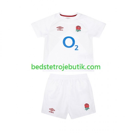 England Børn Hjemmebane Fodboldtrøje Rugby 2024 Kortærmet