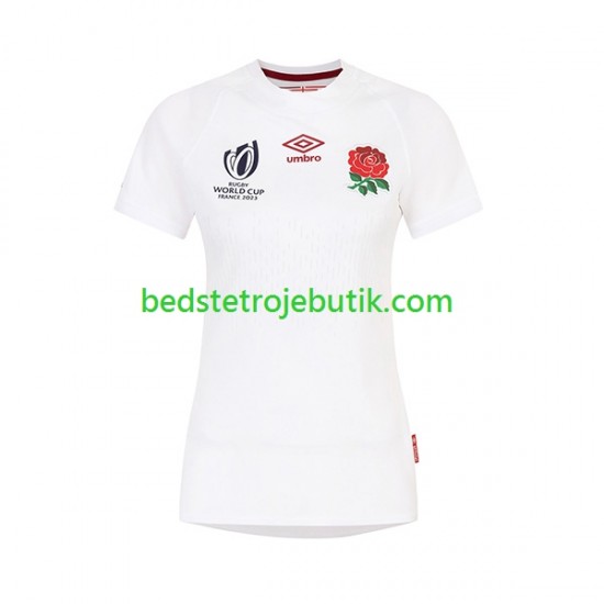 England Dame Hjemmebane Fodboldtrøje Rugby World Cup 2023 Kortærmet