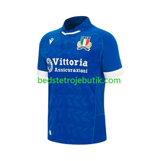 Italien Mænd Hjemmebane Fodboldtrøje Rugby 2024 Kortærmet