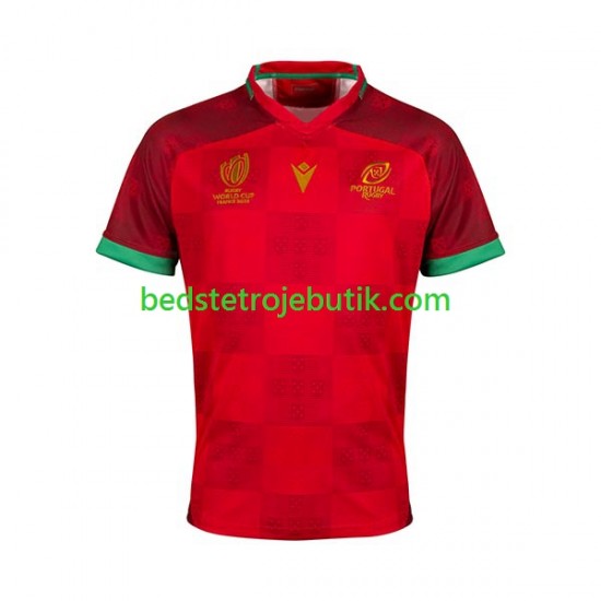 Portugal Mænd Hjemmebane Fodboldtrøje Rugby World Cup 2023 Kortærmet