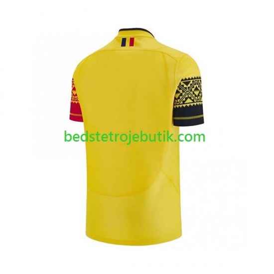 ROUMANIE Mænd Hjemmebane Fodboldtrøje Rugby World Cup 2023 Kortærmet