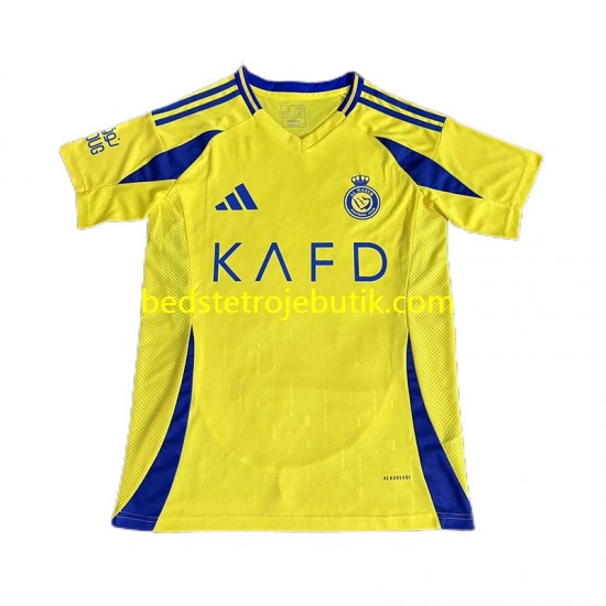 Al Nassr Mænd Hjemmebane Fodboldtrøje 2024-2025 Kortærmet