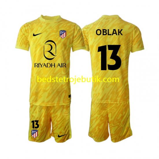 Atlético Madrid Jan Oblak 13 Målmand Børn 3. Valg Fodboldtrøje 2024-2025 Kortærmet