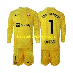FC Barcelona Ter Stegen 1 Målmand Børn Udebane Fodboldtrøje 2024-2025 Langærmet