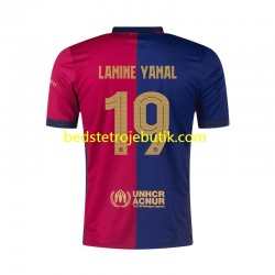 FC Barcelona UCL Font Lamine Yamal 19 Mænd Hjemmebane Fodboldtrøje 2024-2025 Kortærmet
