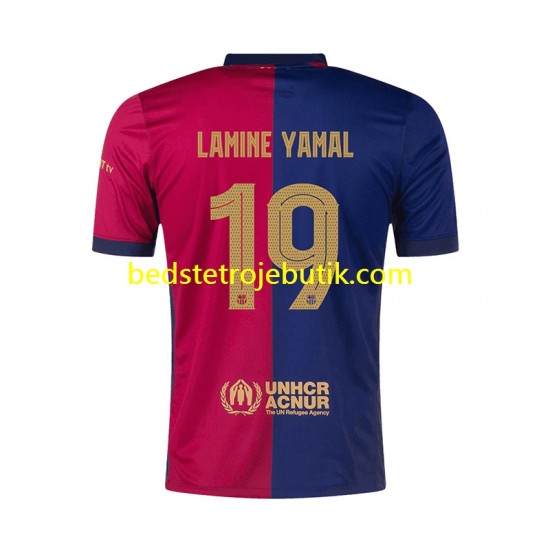 FC Barcelona UCL Font Lamine Yamal 19 Mænd Hjemmebane Fodboldtrøje 2024-2025 Kortærmet
