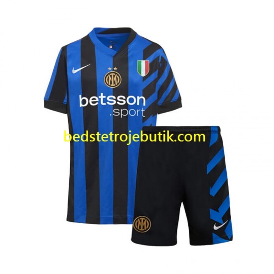Inter Milan Børn Hjemmebane Fodboldtrøje 2024-2025 Kortærmet