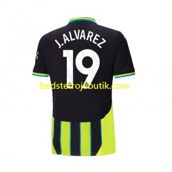 Manchester City Julian Alvarez 19 Mænd Udebane Fodboldtrøje 2024-2025 Kortærmet