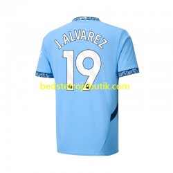 Manchester City Julian Alvarez 19 Mænd Hjemmebane Fodboldtrøje 2024-2025 Kortærmet