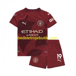 Manchester City Julian Alvarez 19 Børn 3. Valg Fodboldtrøje 2024-2025 Kortærmet