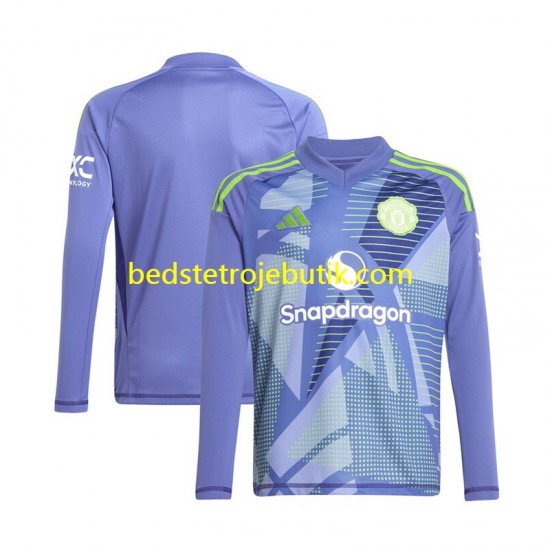 Manchester United Målmand Mænd Hjemmebane Fodboldtrøje 2024-2025 Langærmet