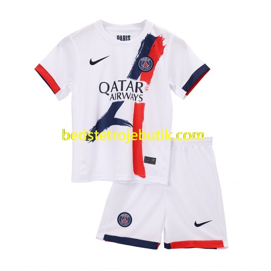 Paris Saint-Germain Børn Udebane Fodboldtrøje 2024-2025 Kortærmet