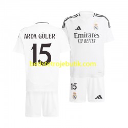 Real Madrid Arda Guler 15 Børn Hjemmebane Fodboldtrøje 2024-2025 Kortærmet
