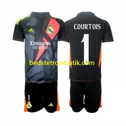 Real Madrid Thibaut Courtois 1 Målmand Børn Udebane Fodboldtrøje 2024-2025 Kortærmet