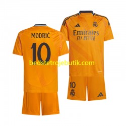 Real Madrid Luka Modrić 10 Børn Udebane Fodboldtrøje 2024-2025 Kortærmet