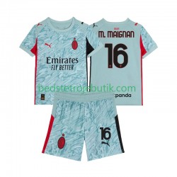 AC Milan Mike Maignan 16 Målmand Børn Hjemmebane Fodboldtrøje 2025-2026 Kortærmet
