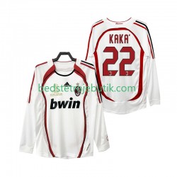 AC Milan KAKA 22 2007 Retro Mænd Udebane Fodboldtrøje 2006 Langærmet