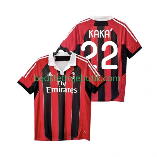 AC Milan KAKA 22 2012 2013 Retro Mænd Hjemmebane Fodboldtrøje Kortærmet