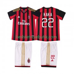 AC Milan KAKA 22 2013 2014 Retro Børn Hjemmebane Fodboldtrøje Kortærmet