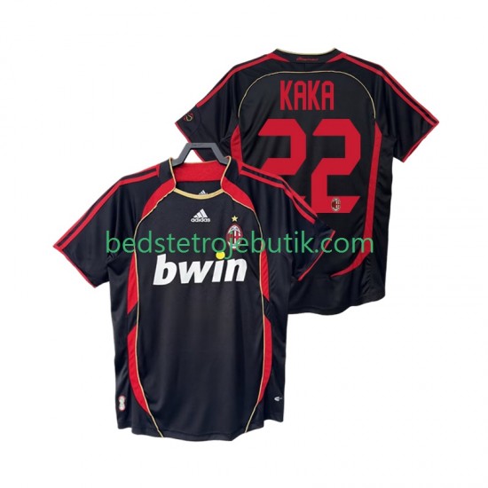 AC Milan KAKA 22 2007 Retro Mænd 3. Valg Fodboldtrøje 2006 Kortærmet