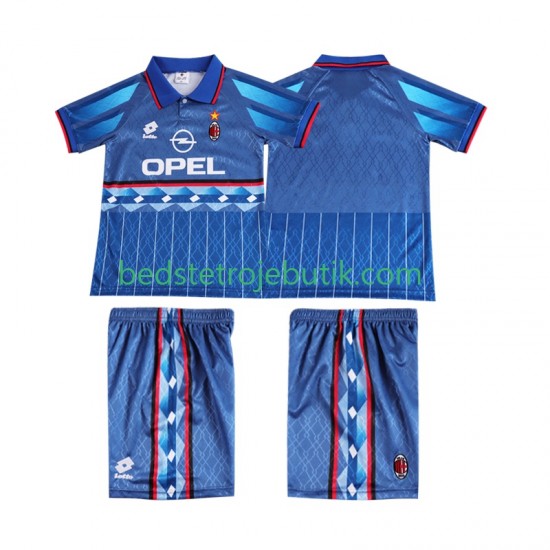 AC Milan 1995 1996 Retro Børn Udebane Fodboldtrøje Kortærmet