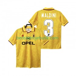 AC Milan MALDINI 3 1995 1996 Retro Mænd 3. Valg Fodboldtrøje Kortærmet