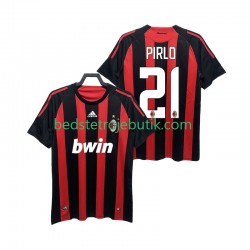AC Milan RIRLO 21 2009 Retro Mænd Hjemmebane Fodboldtrøje 2008 Kortærmet