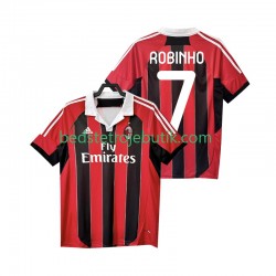 AC Milan ROBINHO 7 2012 2013 Retro Mænd Hjemmebane Fodboldtrøje Kortærmet