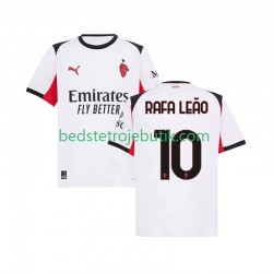 AC Milan Rafael Leao 10 Mænd Udebane Fodboldtrøje 2025-2026 Kortærmet
