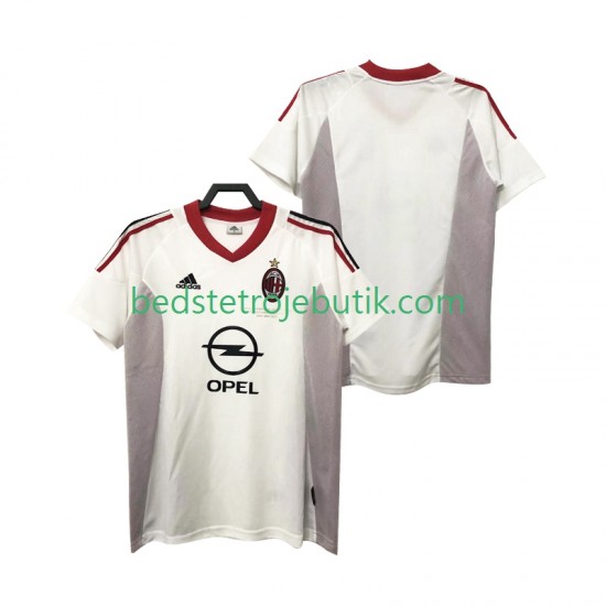 AC Milan 2005 Retro Mænd Udebane Fodboldtrøje 2004 Kortærmet