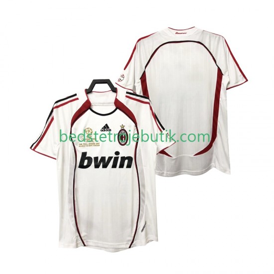 AC Milan 2007 Retro Mænd Udebane Fodboldtrøje 2006 Kortærmet