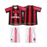 AC Milan Retro Børn Hjemmebane Fodboldtrøje 1999 1998 Kortærmet