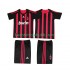 AC Milan 2009 Retro Børn Hjemmebane Fodboldtrøje 2008 Kortærmet