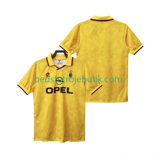 AC Milan 1995 1996 Retro Mænd 3. Valg Fodboldtrøje Kortærmet