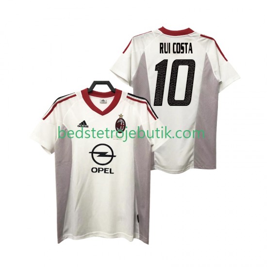 AC Milan rui costa 10 2005 Retro Mænd Udebane Fodboldtrøje 2004 Kortærmet